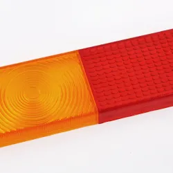Ліхтар причепа прямокутний 2-конт. "ВЗА" червоний/оранж. скло
