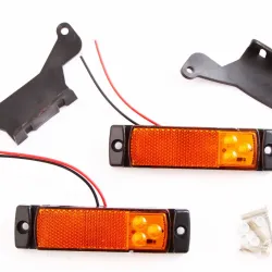 Ліхтар габаритний 130*32*18мм 3-SMD з кроншт. оранж. "Auto light"