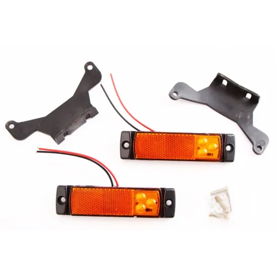 Ліхтар габаритний 130*32*18мм 3-SMD з кроншт. оранж. "Auto light"